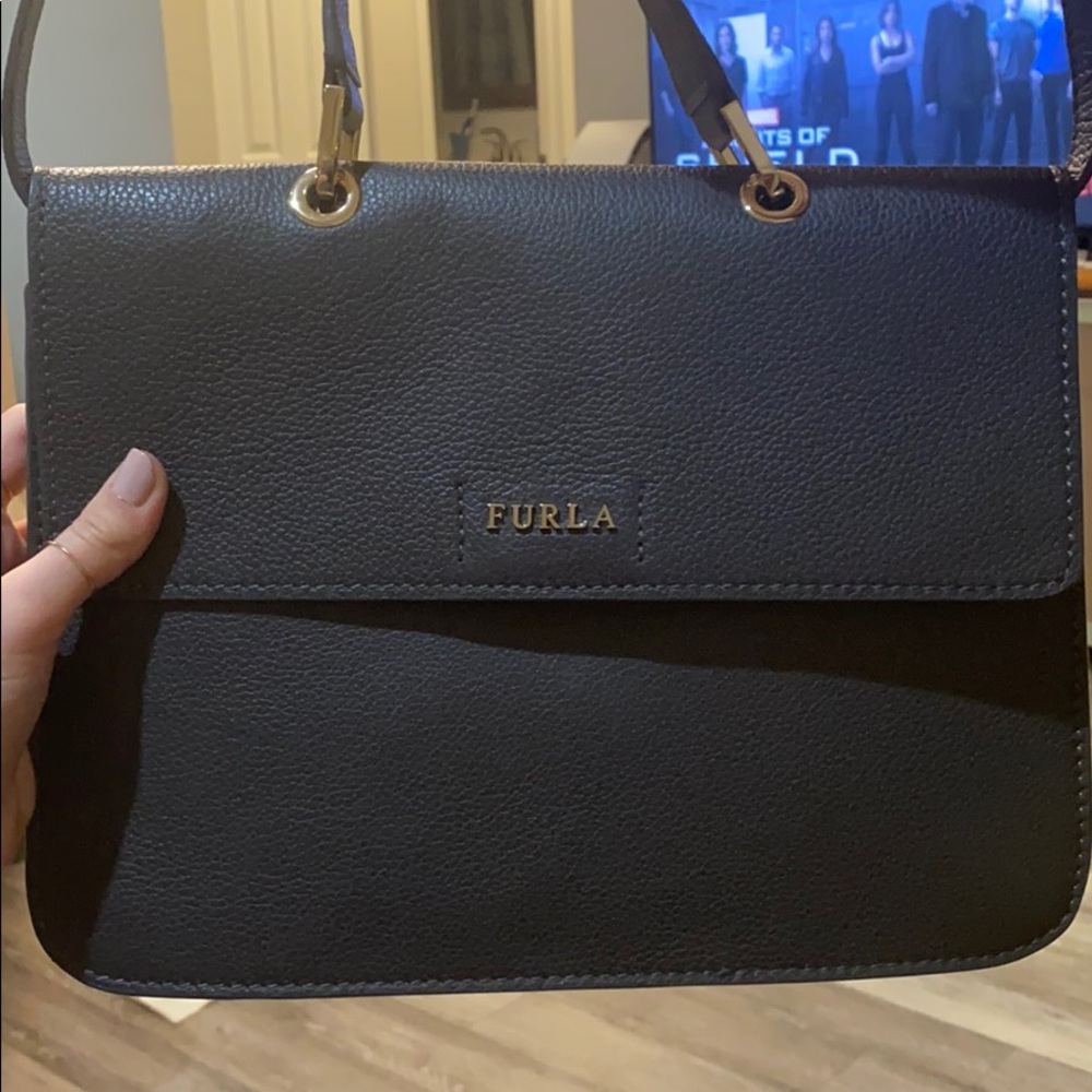 Grey Furla cross body bag!